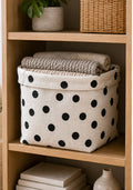 Cozy Haven Dot Pattern Foldable Fabric Storage Bin - Dot Pattern - 1 Piece