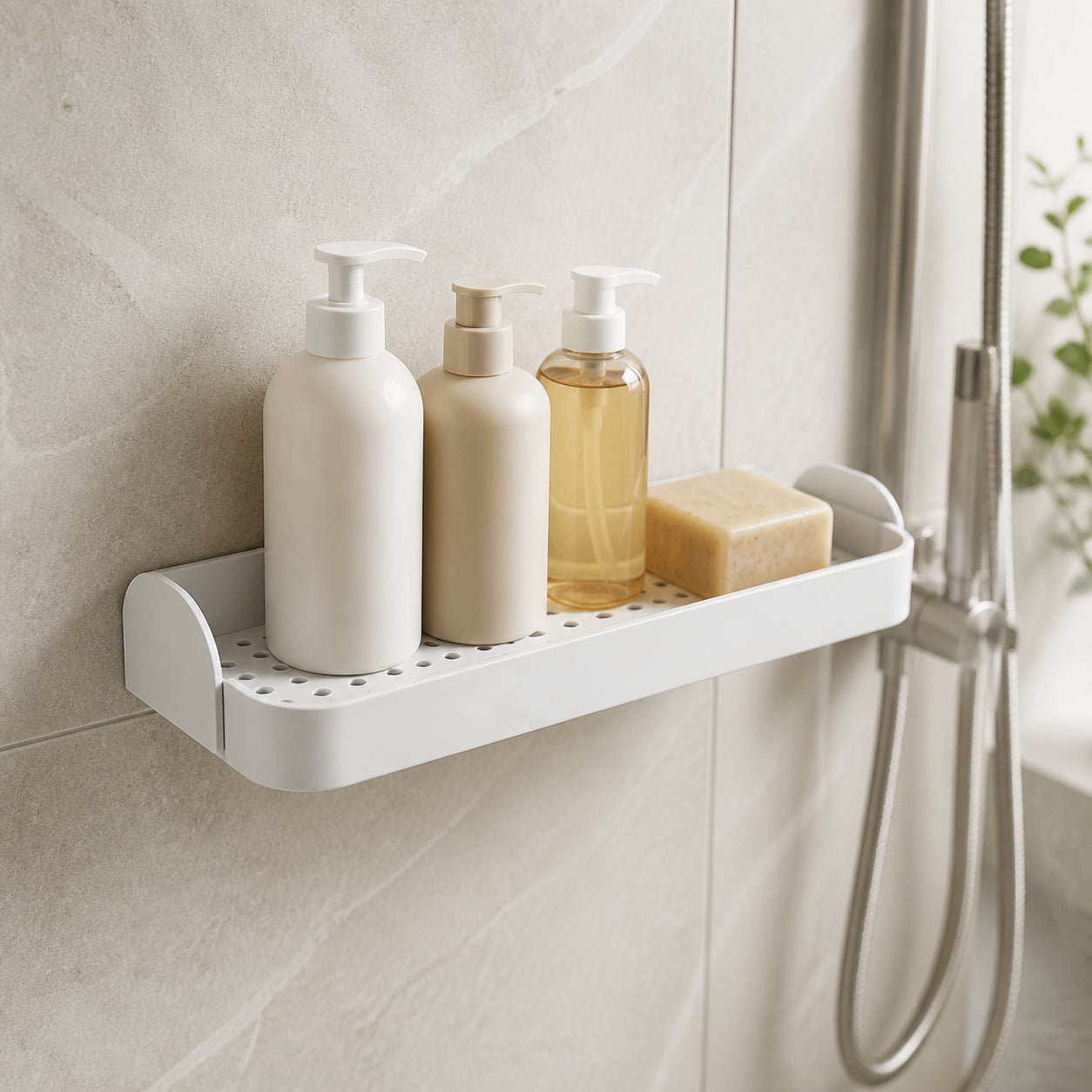 Cozy Haven Drainage Shower Shelf Tray
