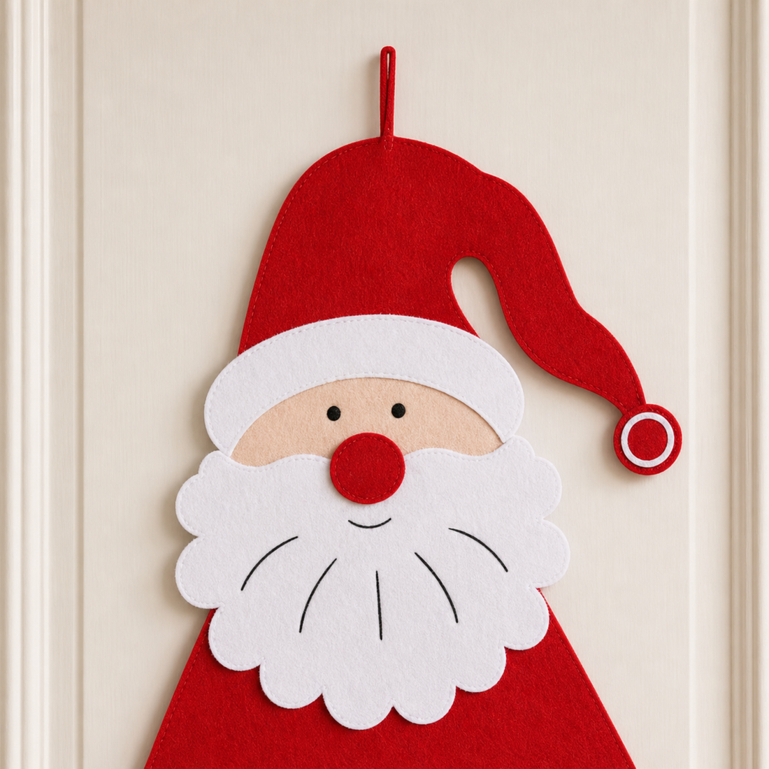 Advent Calendar — Felt Santa Wall Hanging