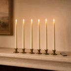 Cozy Haven Flameless Taper Candles with Remote — Set of 6 with Remote — scale view