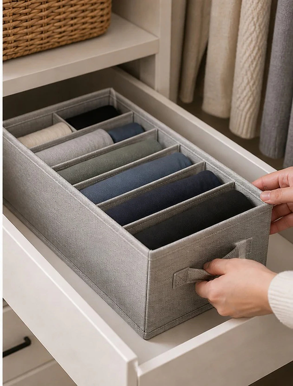 Cozy Haven Foldable Sweater Drawer Organizer lifestyle image 3