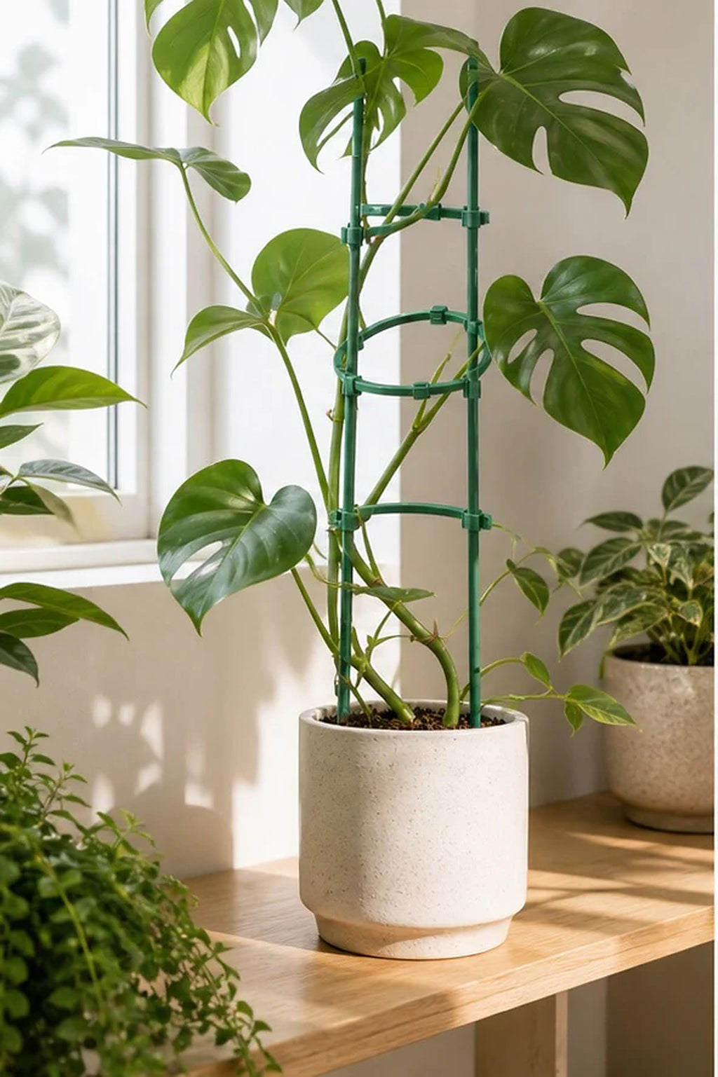 Cozy Haven Green Plant Support Rings - 30-Piece Set lifestyle image 1 for Green - 30-Piece Set