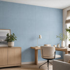 Cozy Haven Linen-Texture Peel-and-Stick Foam Wall Panel - Linen Light Blue