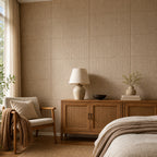 Cozy Haven Linen-Texture Peel-and-Stick Foam Wall Panel - Linen Light Brown