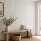 Cozy Haven Linen-Texture Peel-and-Stick Foam Wall Panel - Diatom White