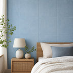 Cozy Haven Linen-Texture Peel-and-Stick Foam Wall Panel - Diatom Azure Blue