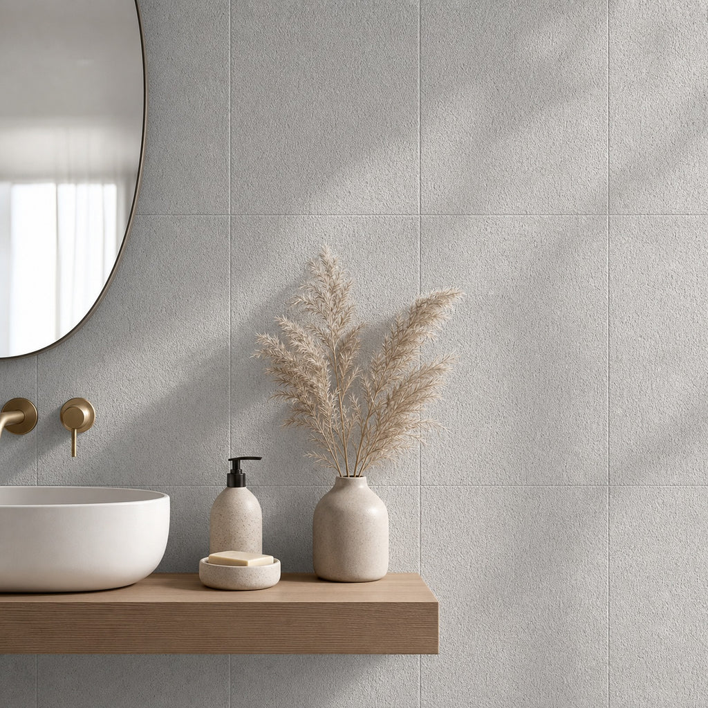 Cozy Haven Linen-Texture Peel-and-Stick Foam Wall Panel - Diatom Light Grey