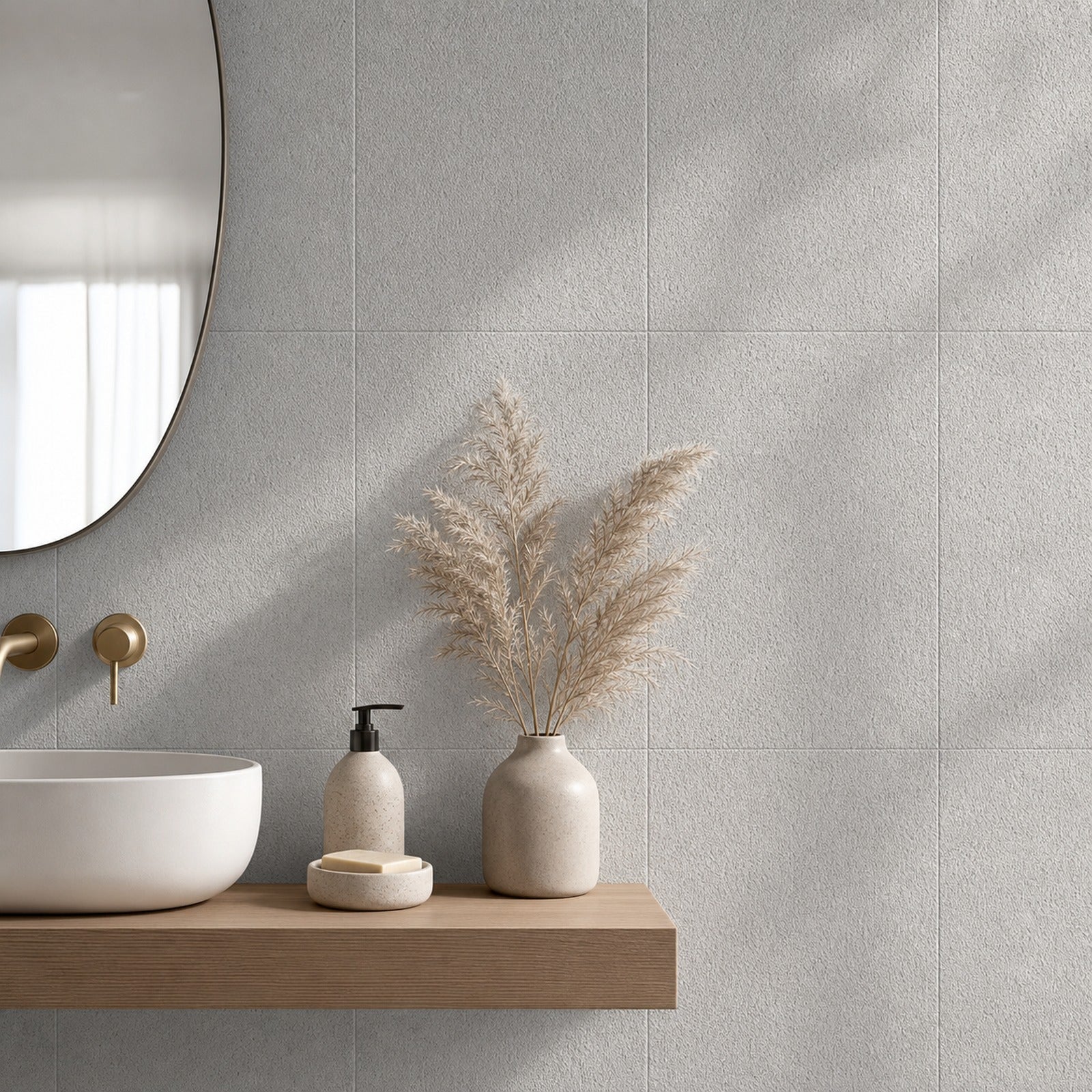 Cozy Haven Linen-Texture Peel-and-Stick Foam Wall Panel - Diatom Light Grey