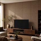Cozy Haven Linen-Texture Peel-and-Stick Foam Wall Panel - Diatom Brown