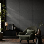 Cozy Haven Linen-Texture Peel-and-Stick Foam Wall Panel - Diatom Dark Grey