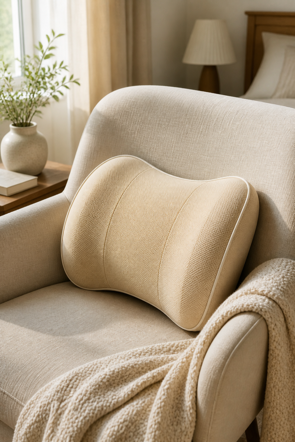 Cozy Haven Memory Foam Lumbar Support Pillow lifestyle image 2