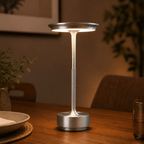 Cozy Haven Metal Rechargeable Cordless Accent Lamp — angle view