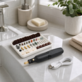 Cozy Haven Drill + 24-Piece Accessory Set Mini Cordless Rotary Tool Kit styled home view drill_24