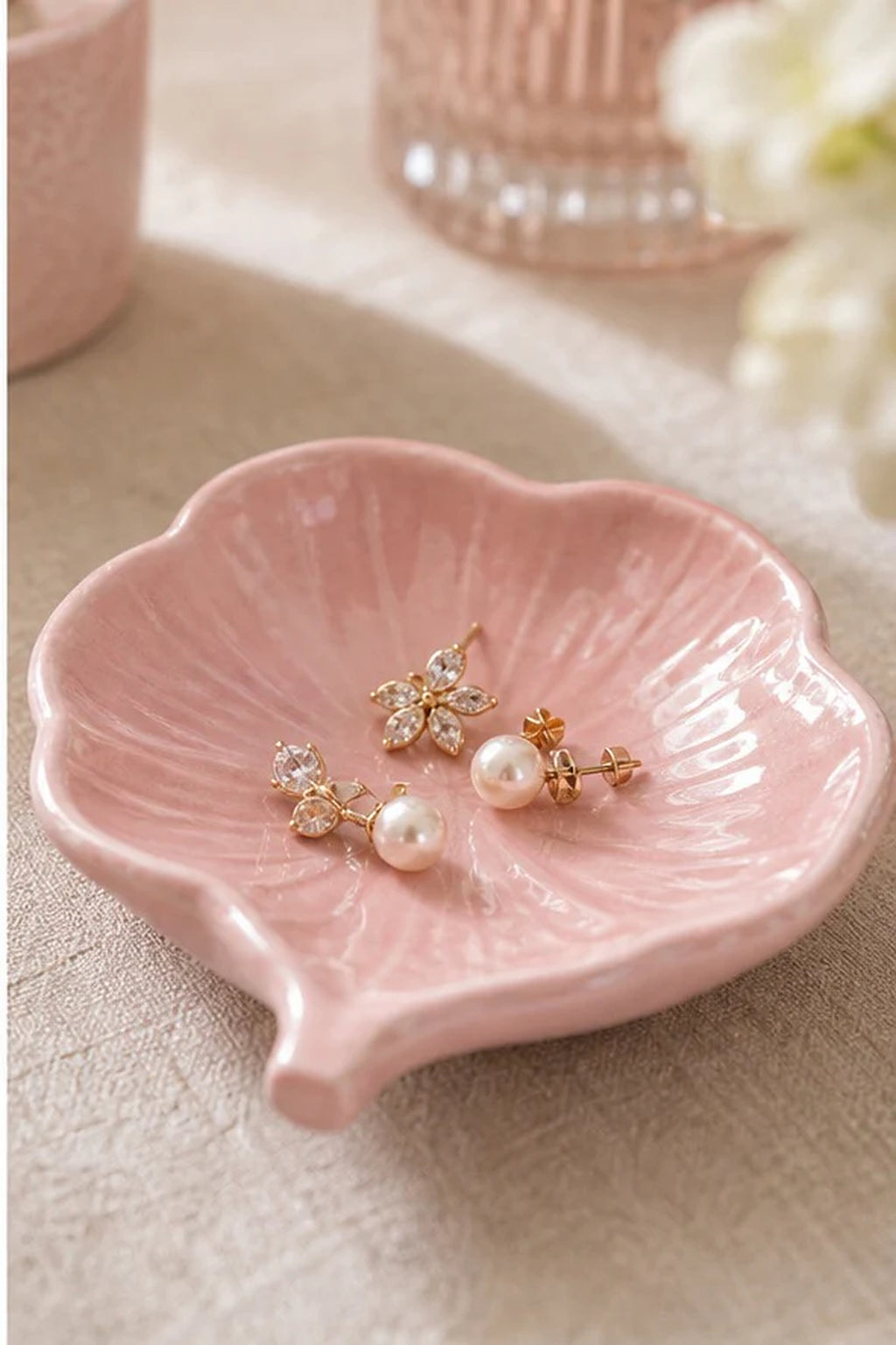 Cozy Haven Pink Lotus Jewelry Tray lifestyle image 3