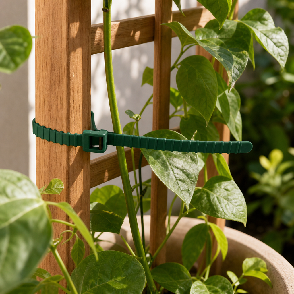 Cozy Haven Green Reusable Plant Support Ties - 13 cm