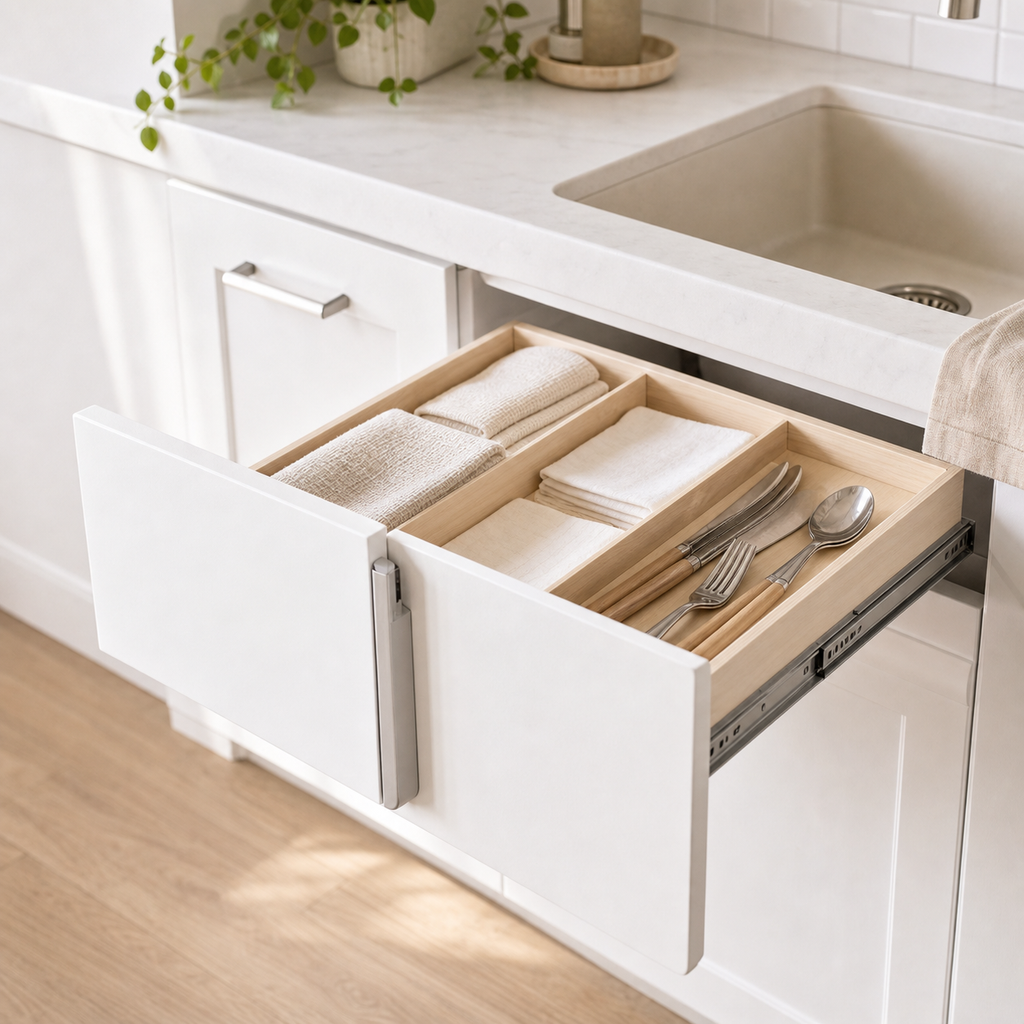 Cozy Haven Pull Out Cabinet Drawer Organizer - Slide Out Storage Shelf Rack lifestyle image 8