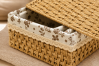 Cozy Haven 3-Piece Lidded Rattan Storage Basket Set