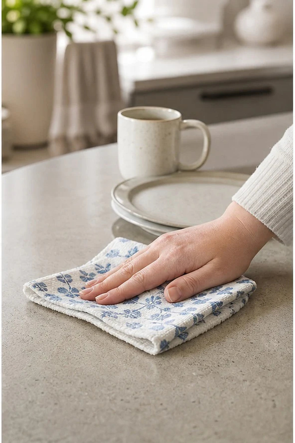 Cozy Haven Reusable Cleaning Cloths - 5 Piece Set lifestyle image 2