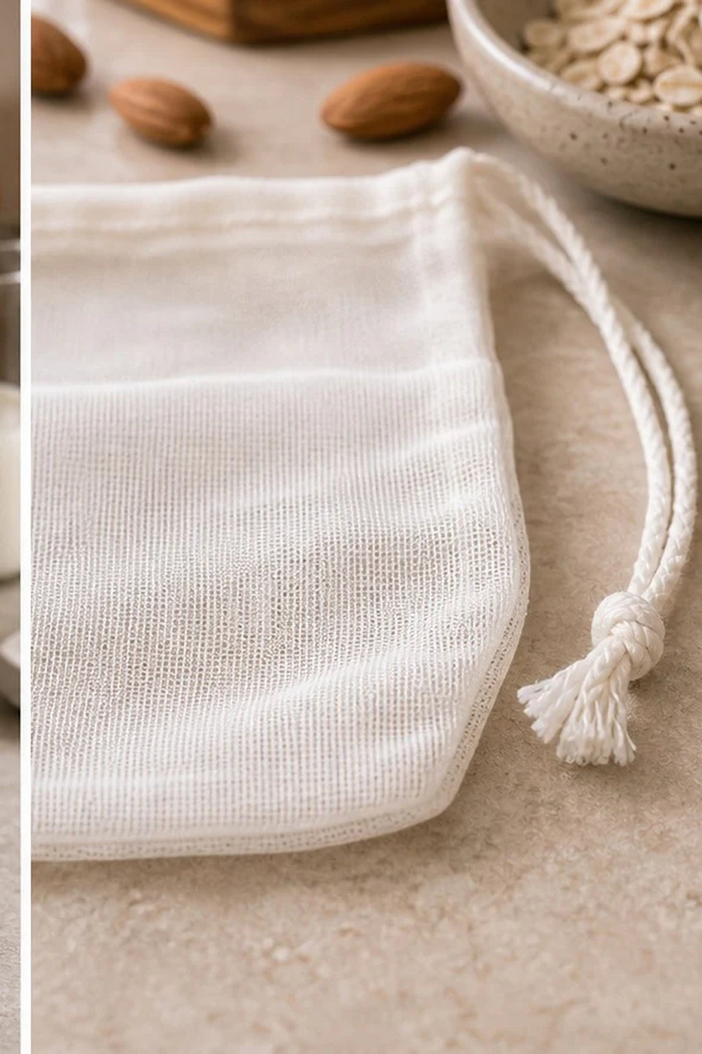 Cozy Haven Reusable Nut Milk Strainer Bag lifestyle image 2