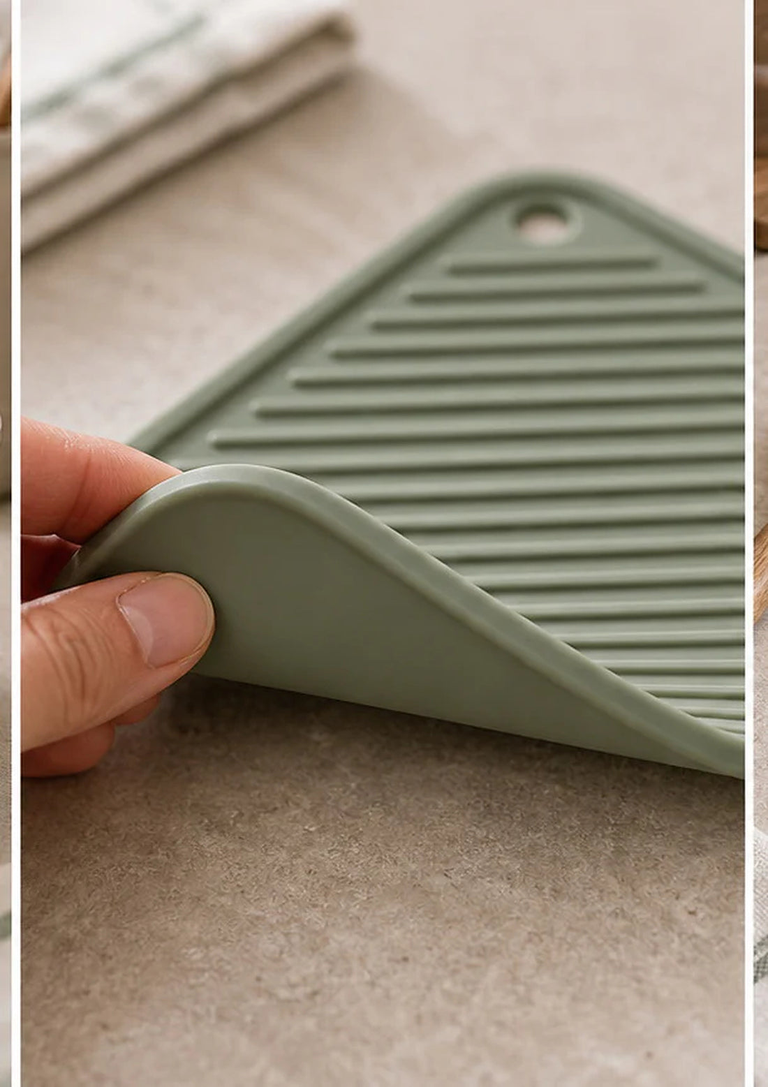Sage Silicone Trivet Mat