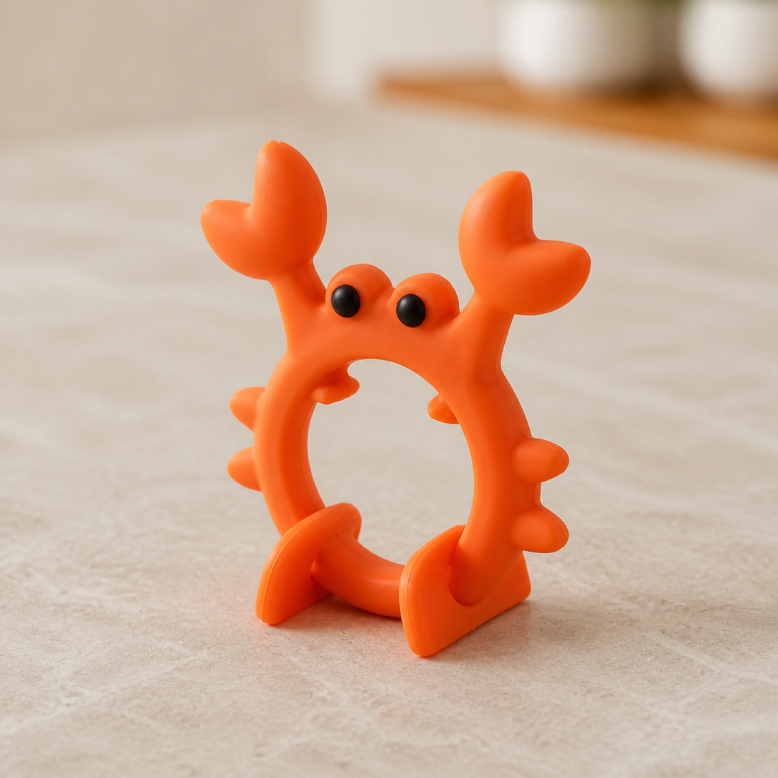 Silicone Crab Utensil Rest and Pot Clip