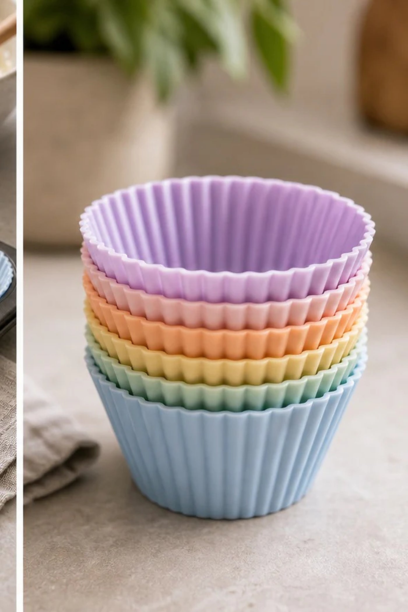Cozy Haven Silicone Muffin Cups - 12 Piece Set lifestyle image 2