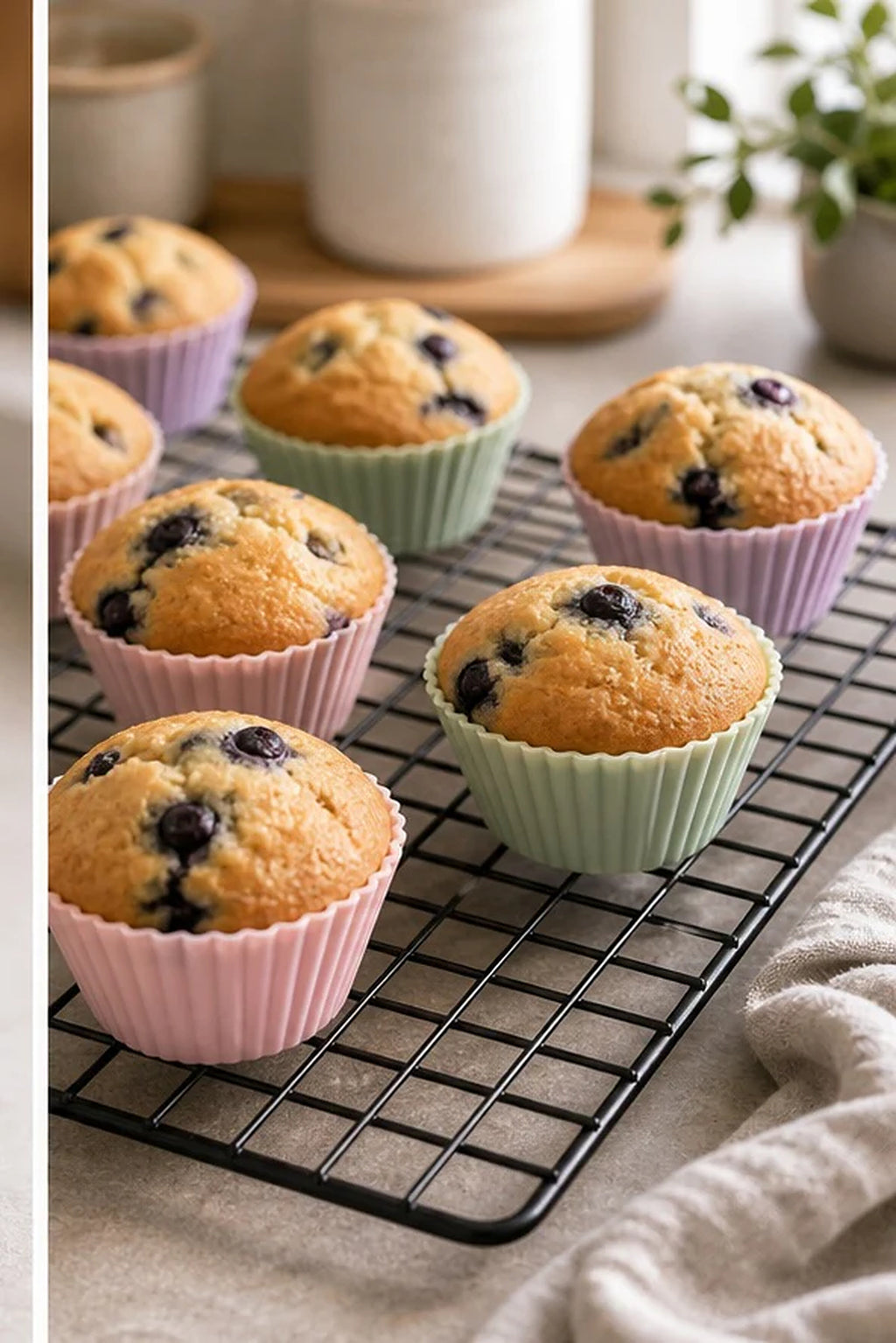 Cozy Haven Silicone Muffin Cups - 12 Piece Set lifestyle image 3