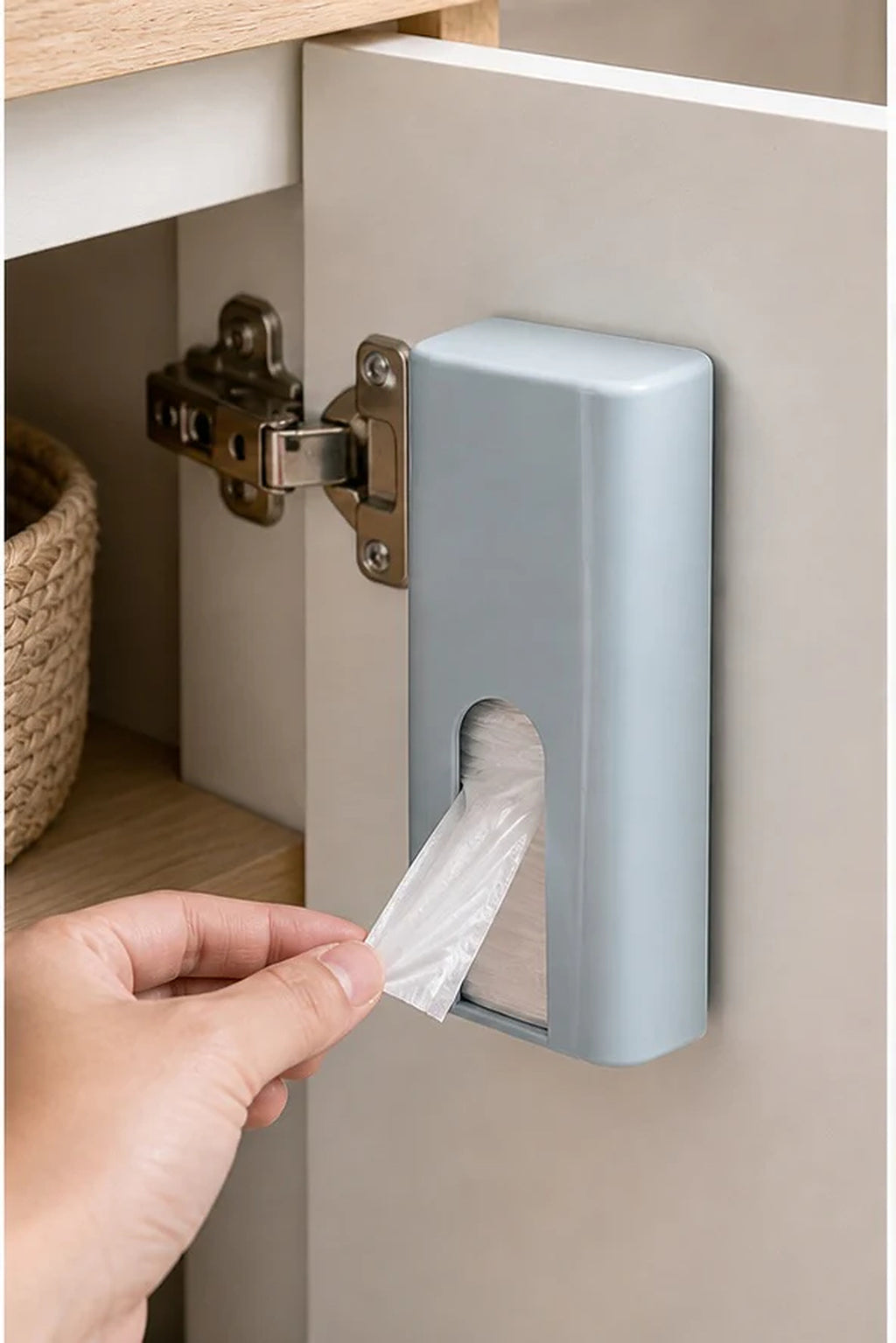 Cozy Haven Small Bathroom Trash Bag Holder lifestyle image 2