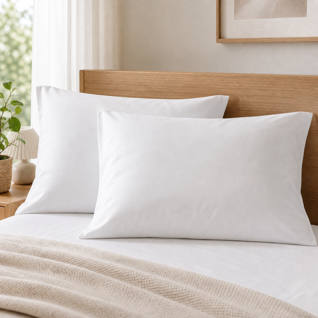 Cozy Haven Solid Pillowcases - White - 2 Piece Set
