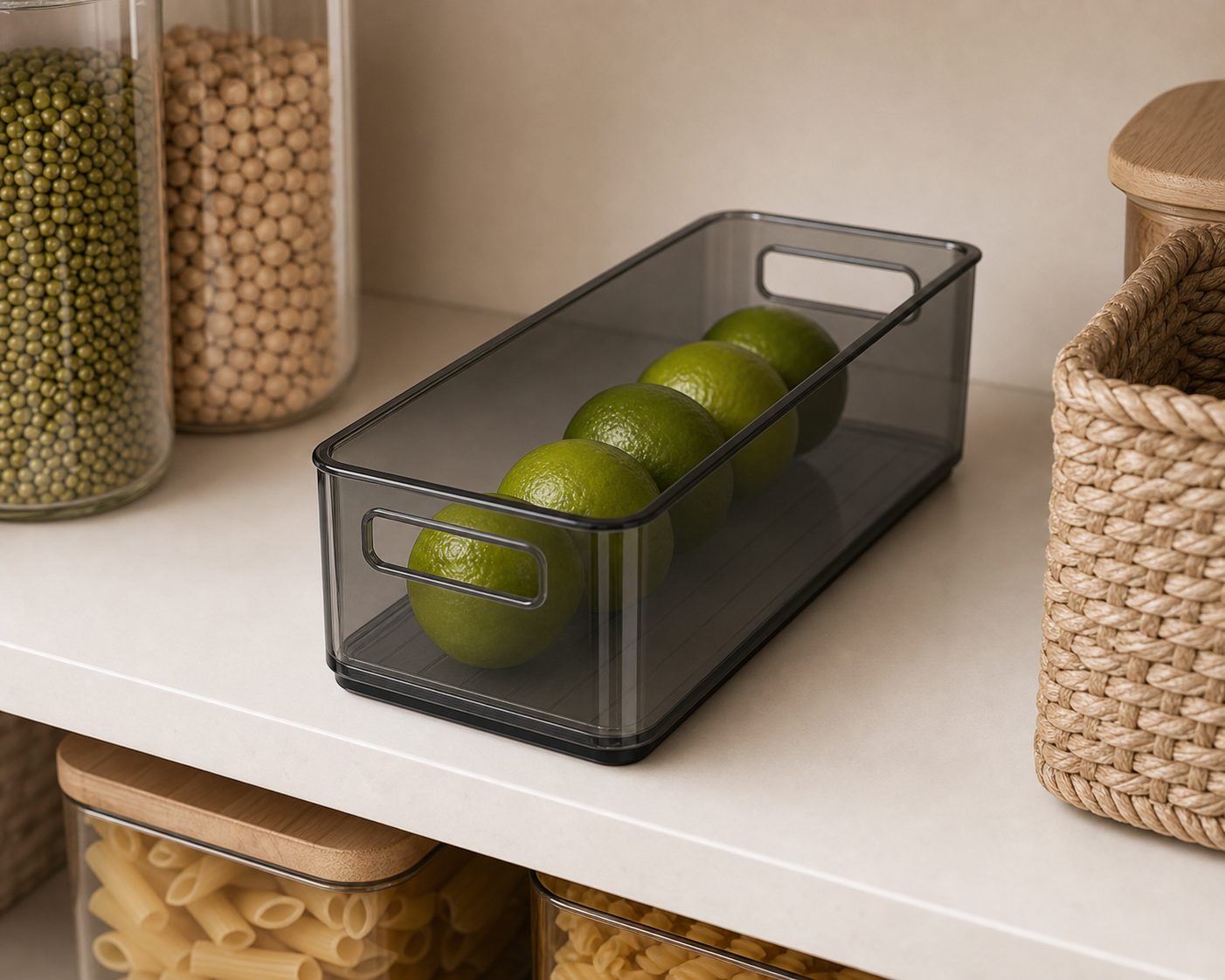 Cozy Haven Clear Stackable Pantry Bin