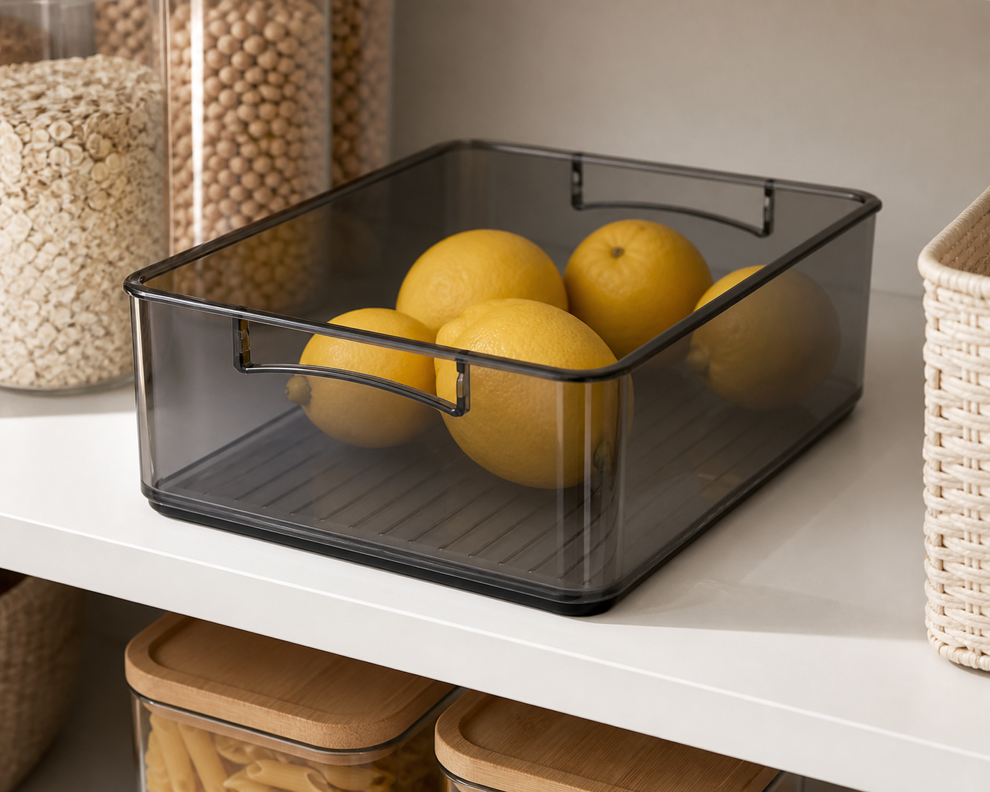 Cozy Haven Clear Stackable Pantry Bin