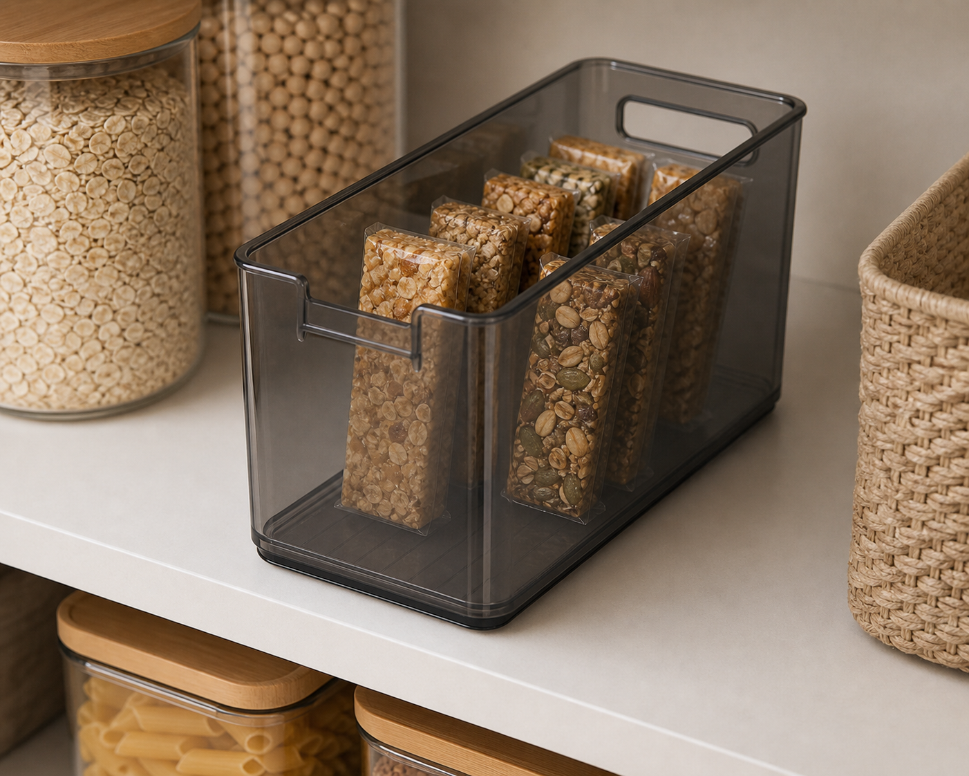 Cozy Haven Clear Stackable Pantry Bin