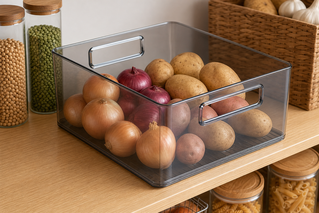 Cozy Haven Clear Stackable Pantry Bin