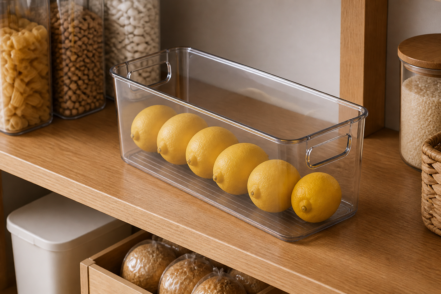 Cozy Haven Clear Stackable Pantry Bin