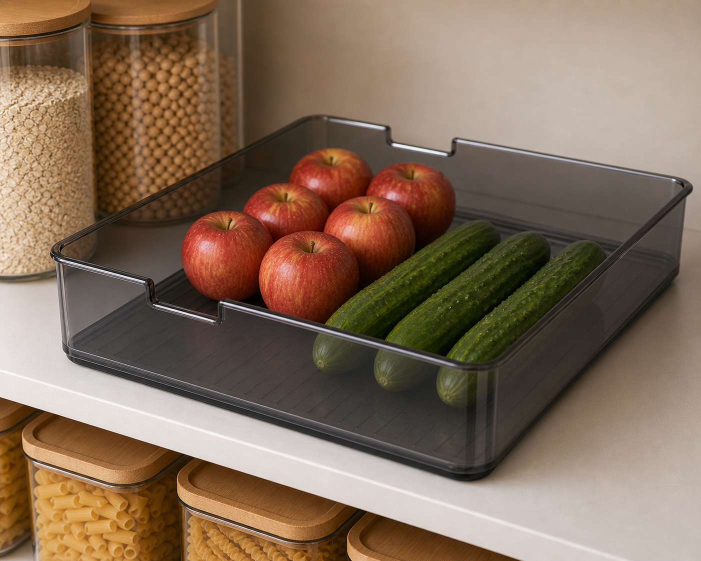 Cozy Haven Clear Stackable Pantry Bin