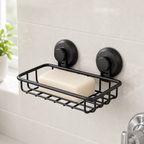 Cozy Haven Suction Cup Soap Holder - black
