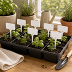 Cozy Haven T-Shaped Plant Labels styled home view 12 for White / 9.8 x 4.9 cm / 30 Piece Set; White / 9.8 x 4.9 cm / 50 Piece Set; White / 9.8 x 4.9 cm / 100 Piece Set