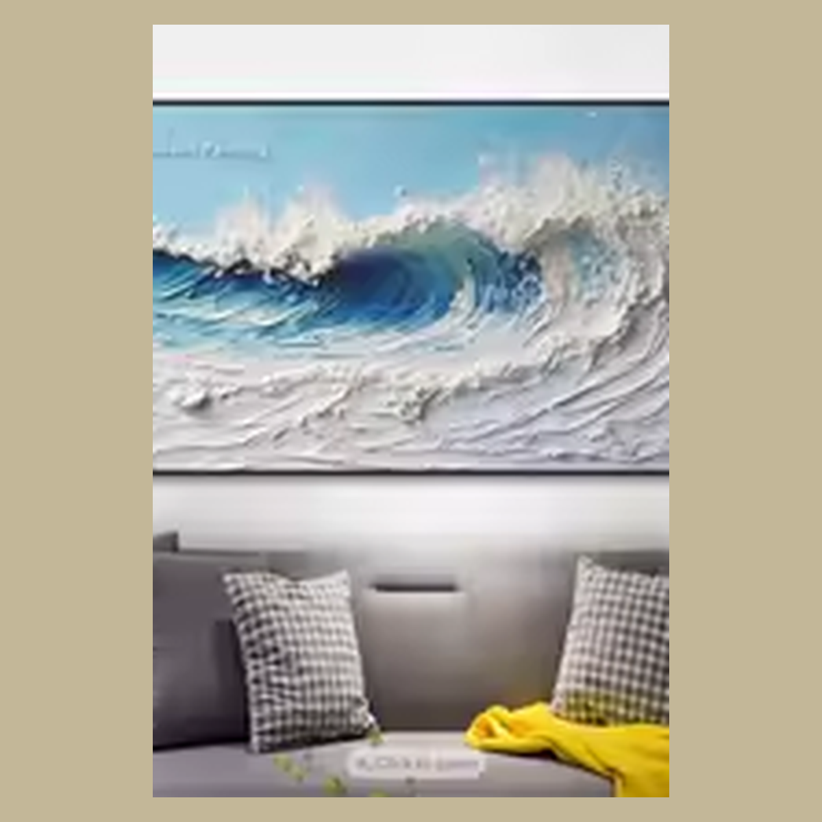 Cozy Haven Textured Coastal Canvas Panel Collection - Design 03
