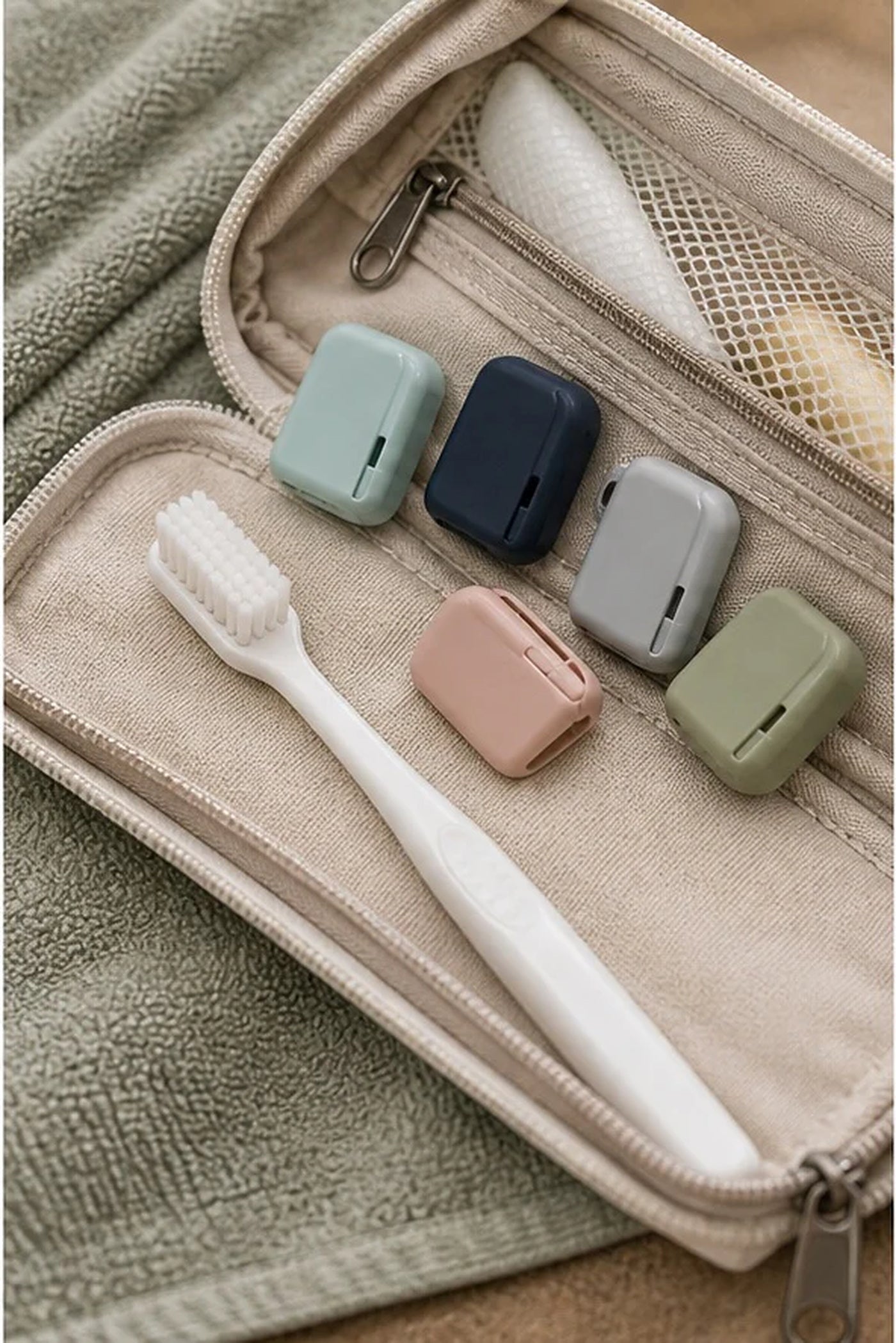 Cozy Haven Toothbrush Head Covers - 2 Piece Set lifestyle image 2
