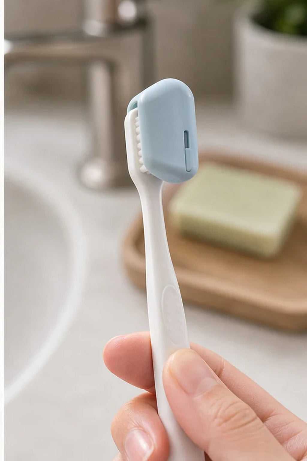 Cozy Haven Toothbrush Head Covers - 2 Piece Set lifestyle image 3