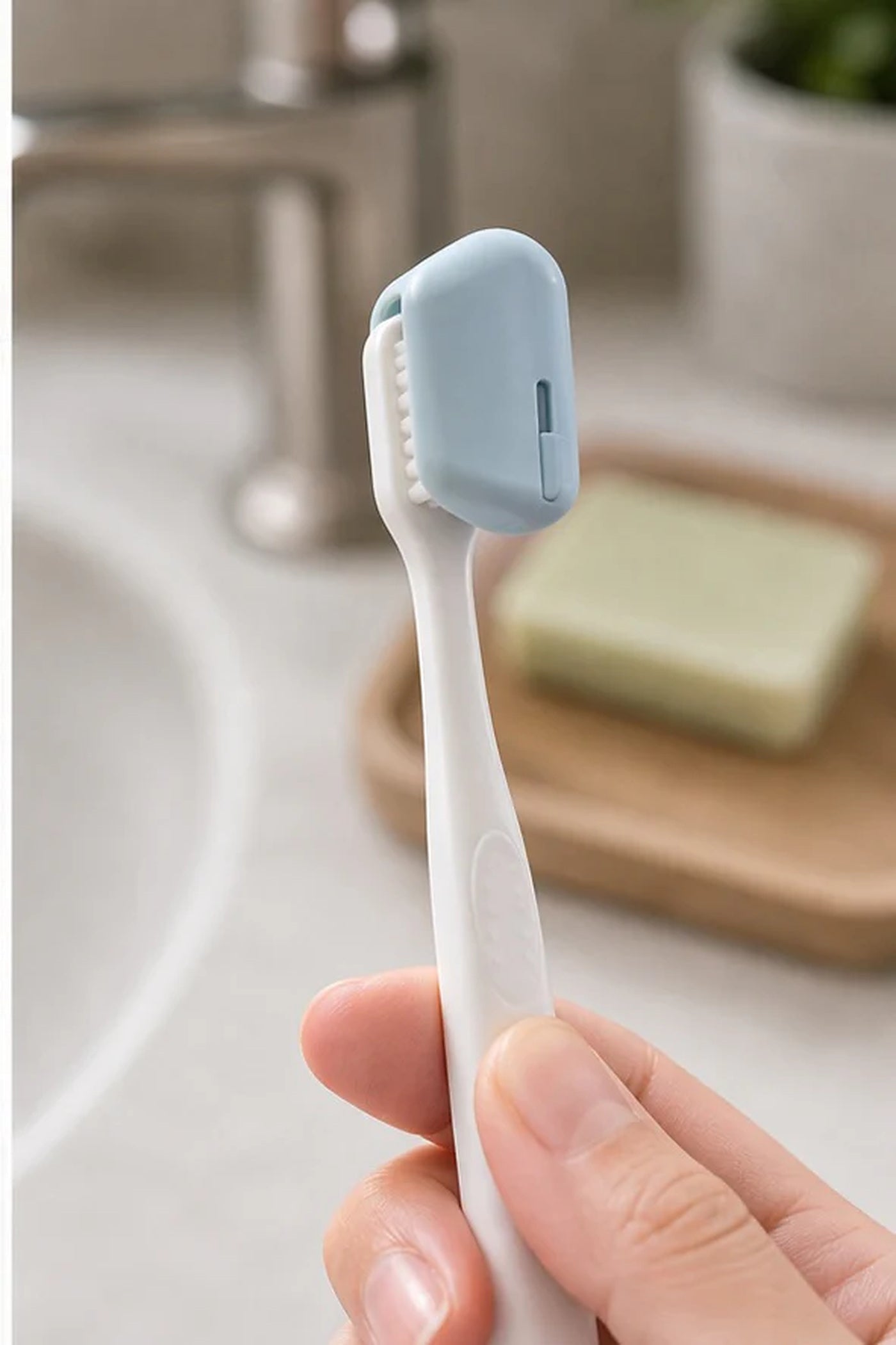 Cozy Haven Toothbrush Head Covers - 2 Piece Set lifestyle image 3