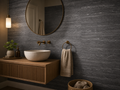 Cozy Haven Travertine Peel and Stick Wall Mural Panels - dark gray - Cozy Haven product photo