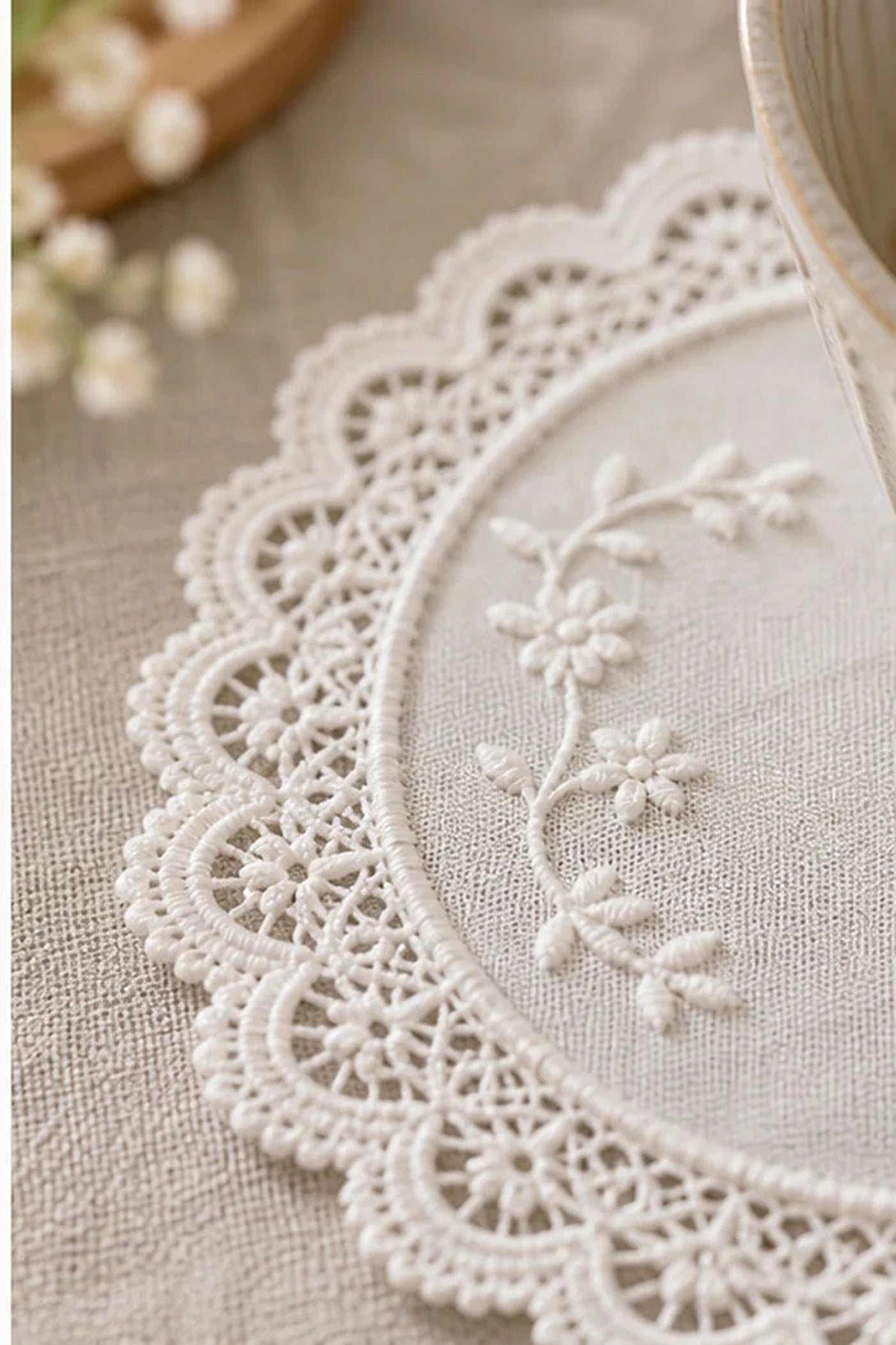 Cozy Haven Vintage Lace Coaster Mat lifestyle image 3