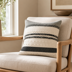 Cozy Haven Vintage Moroccan Velvet Throw Pillow Cover — Black — scale view