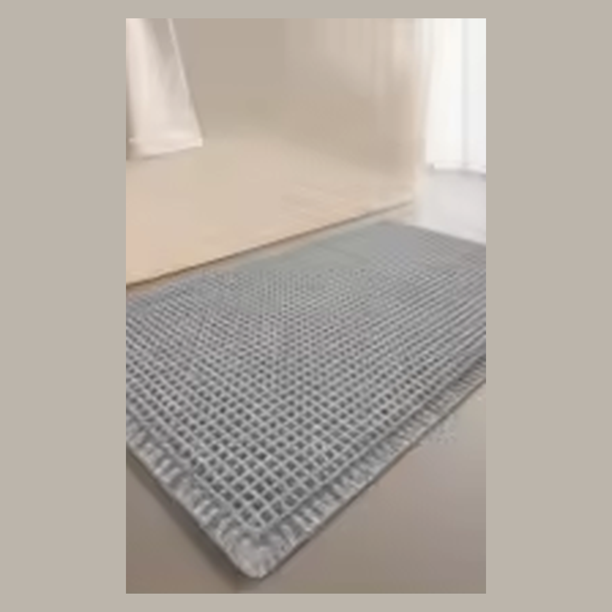 Cozy Haven waffle quick-dry bath mat