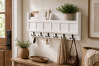 Cozy Haven Wall-Mounted Mail and Key Holder - 6 Hook