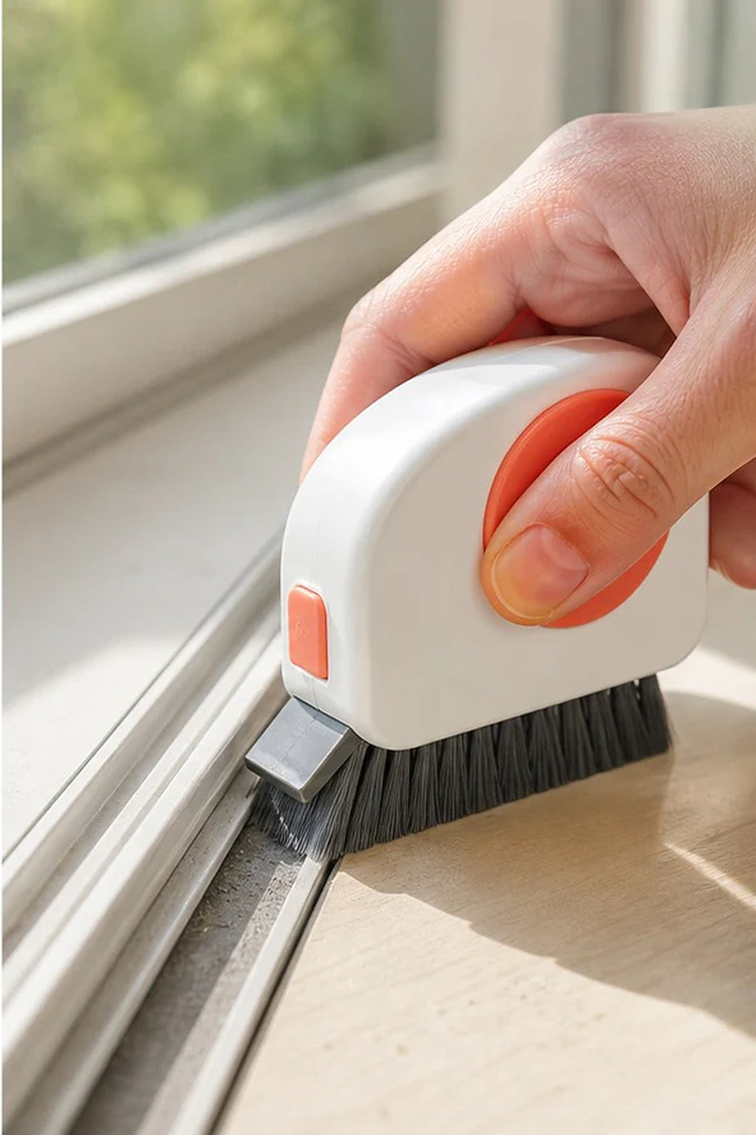 White Window Track Cleaning Brush