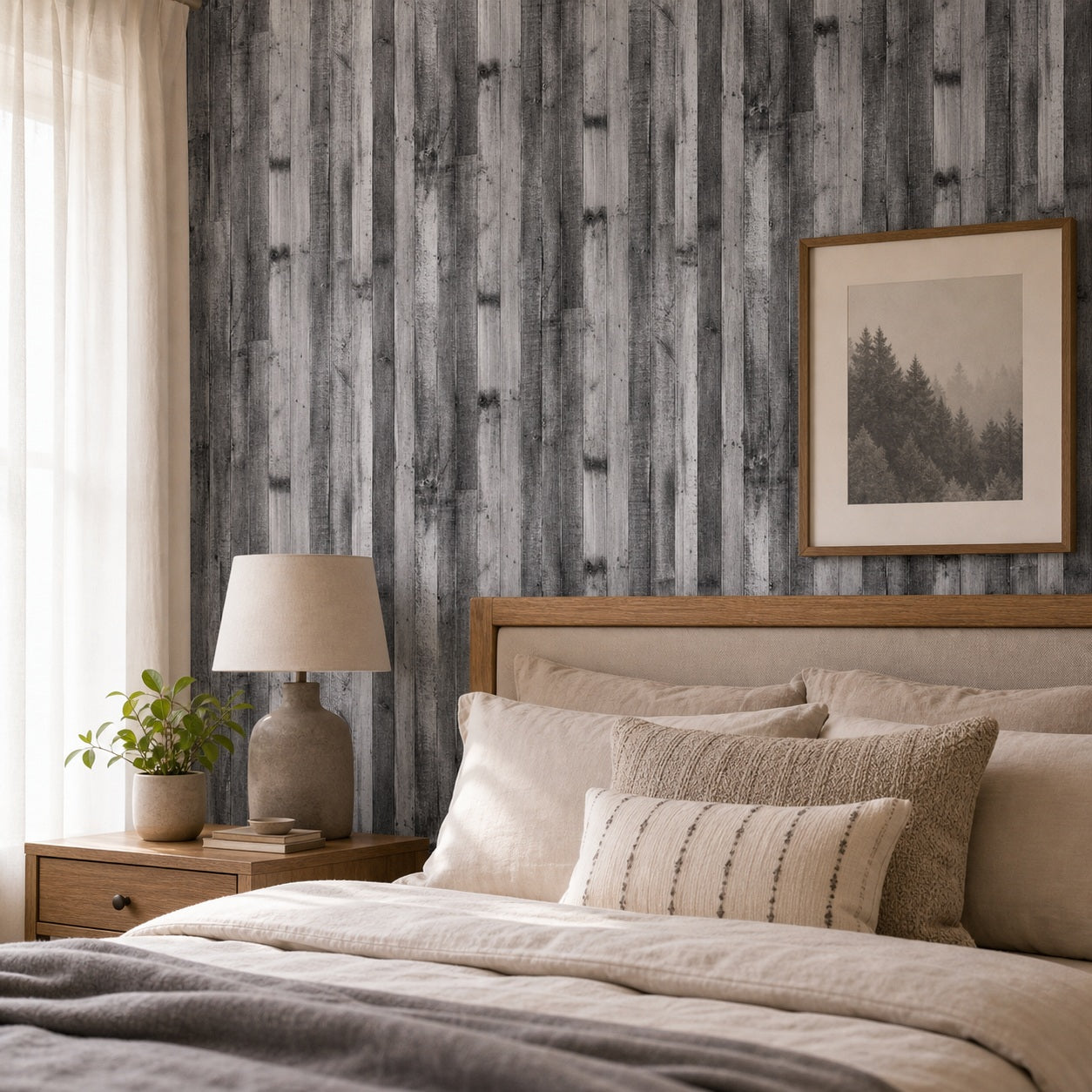 Cozy Haven Peel and Stick Wood Plank Wall Decal Roll lifestyle image 5