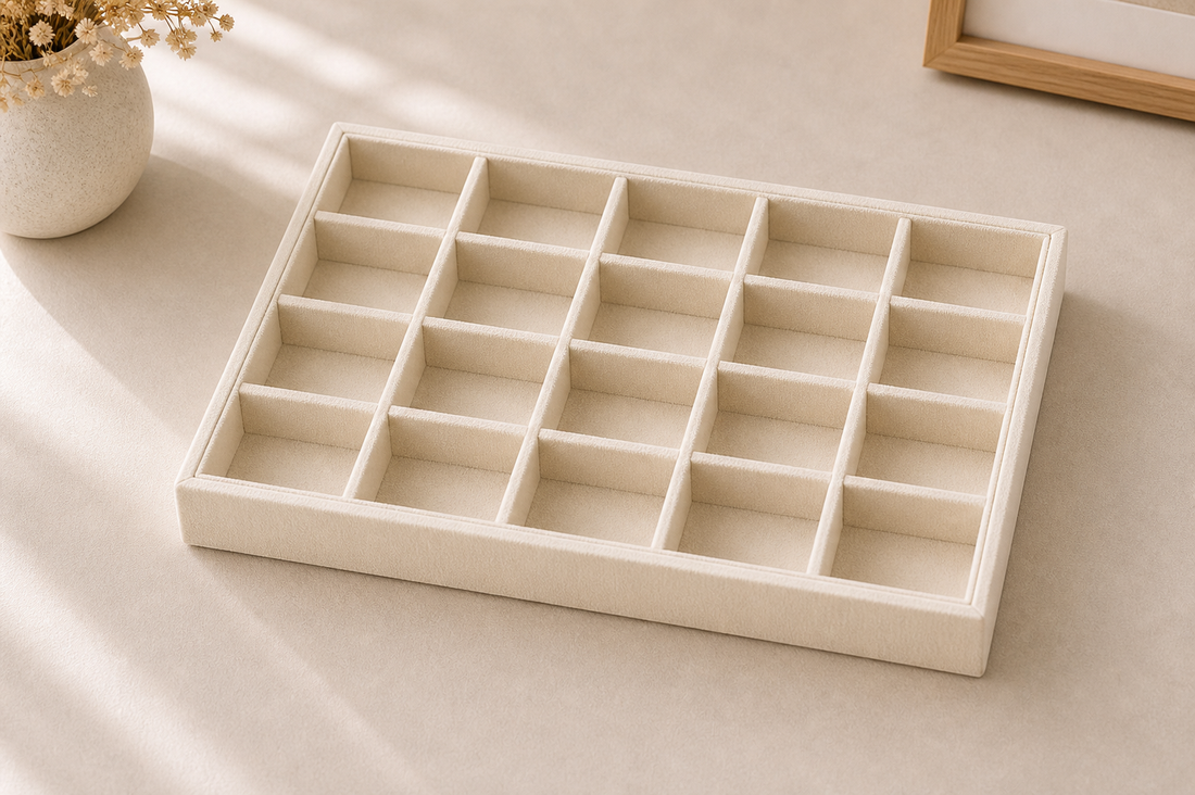 Jewelry Organizer — Stackable Wooden Tray