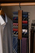 Cozy Haven Wooden Tie Organizer Rack lifestyle image 1